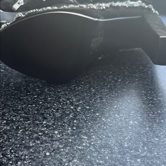 Ankle bedazzled heel boots. - Picture 7 of 10